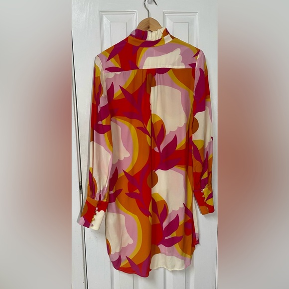 REBECCA VALLANCE Dress Size US 6 NWT New Paradise Silk Colorful Luxury Modern - Picture 3 of 10